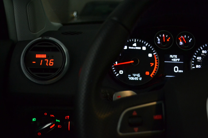 P3 Cars Audi 8P A3 MK2 TT Digital Vent Boost Gauge